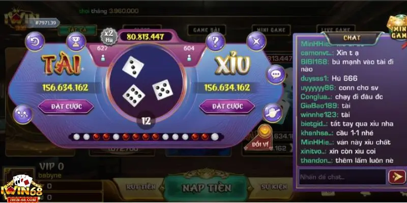 Tài Xỉu iwin 2 Hướng dẫn chi tiết cách chơi tài xỉu Iwin dành cho bet thủ